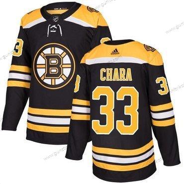 Adidas Jugend Boston Bruins #33 Zdeno Chara Heimtrikots Authentisch Strickerei NHL Trikots – Schwarz