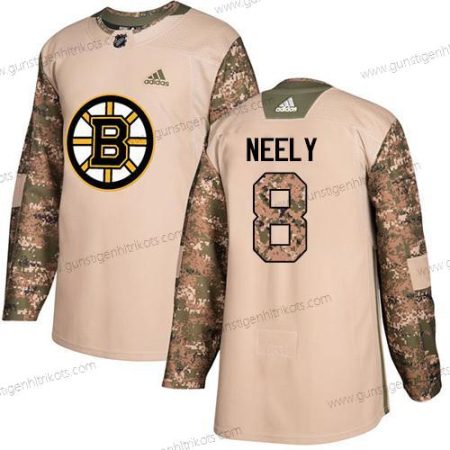 Adidas Jugend Boston Bruins #8 Cam Neely Authentisch 2017 Veterans Day Strickerei NHL Trikots – Tarnfarbe