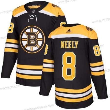 Adidas Jugend Boston Bruins #8 Cam Neely Heimtrikots Authentisch Strickerei NHL Trikots – Schwarz