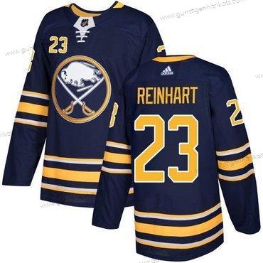 Adidas Jugend Buffalo Sabres #23 Sam Reinhart Heimtrikots Authentisch Strickerei NHL Trikots – Marineblau Blau