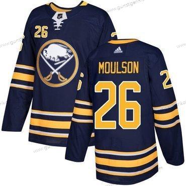 Adidas Jugend Buffalo Sabres #26 Matt Moulson Heimtrikots Authentisch Strickerei NHL Trikots – Marineblau Blau