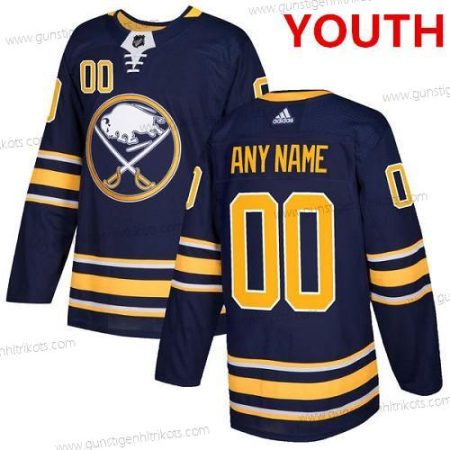 Adidas Jugend Buffalo Sabres Personalisiertes Authentisch Heimtrikots NHL Trikots – Marineblau Blau