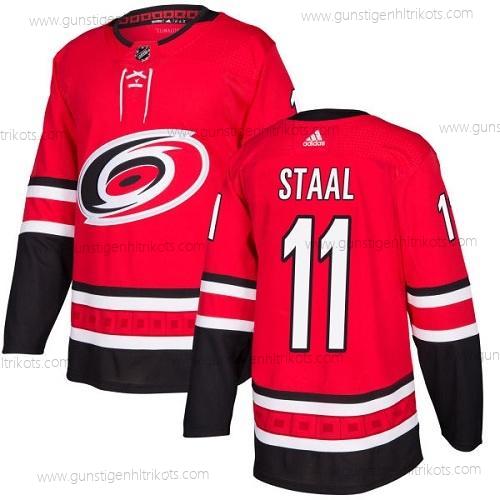 Adidas Jugend Carolina Hurricanes #11 Jordan Staal Heimtrikots Authentisch Strickerei NHL Trikots – Rot