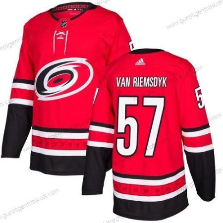 Adidas Jugend Carolina Hurricanes #57 Trevor Van Riemsdyk Heimtrikots Authentisch Strickerei NHL Trikots – Rot