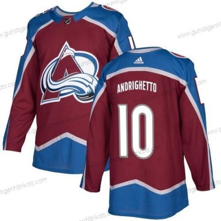 Adidas Jugend Colorado Avalanche #10 Sven Andrighetto Heimtrikots Authentisch Strickerei NHL Trikots – Rot