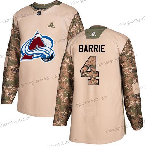 Adidas Jugend Colorado Avalanche #4 Tyson Barrie Authentisch 2017 Veterans Day Strickerei NHL Trikots – Tarnfarbe