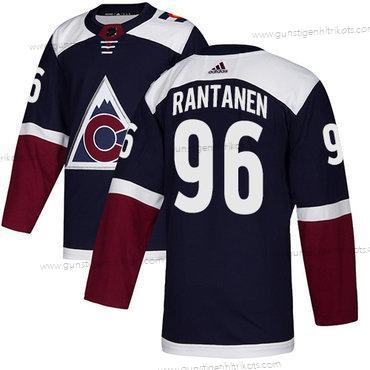 Adidas Jugend Colorado Avalanche #96 Mikko Rantanen ersatzweise Authentisch Strickerei NHL Trikots – Marineblau