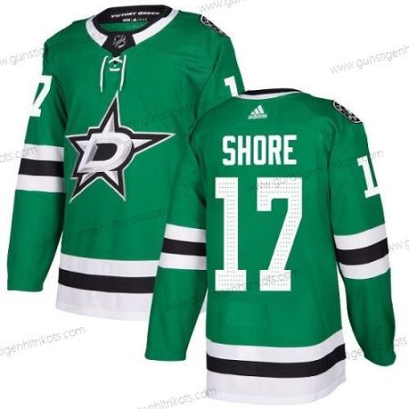 Adidas Jugend Dallas Stars #17 Devin Shore Heimtrikots Authentisch Strickerei NHL Trikots – Grün