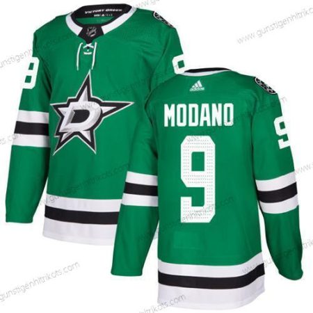 Adidas Jugend Dallas Stars #9 Mike Modano Heimtrikots Authentisch Strickerei NHL Trikots – Grün