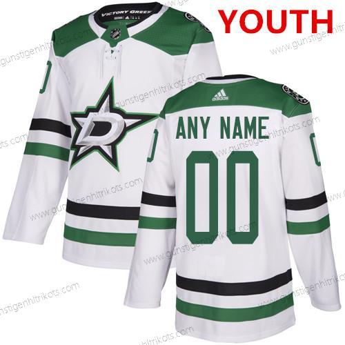 Adidas Jugend Dallas Stars Personalisiertes Authentisch NHL Auswärtstrikots Trikots – Weiß