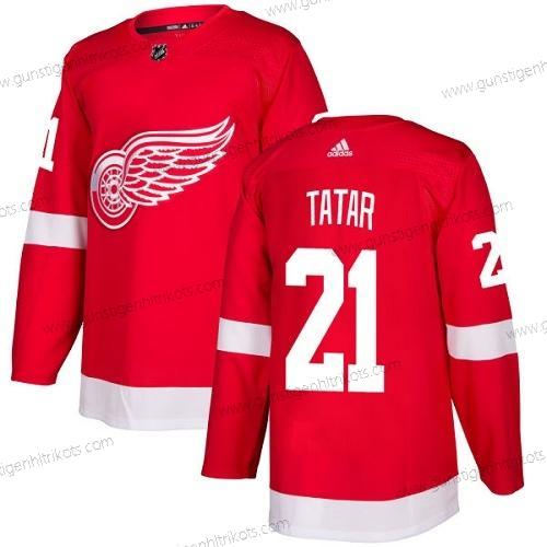 Adidas Jugend Detroit Red Wings #21 Tomas Tatar Heimtrikots Authentisch Strickerei NHL Trikots – Rot