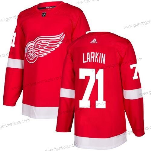 Adidas Jugend Detroit Red Wings #71 Dylan Larkin Heimtrikots Authentisch Strickerei NHL Trikots – Rot