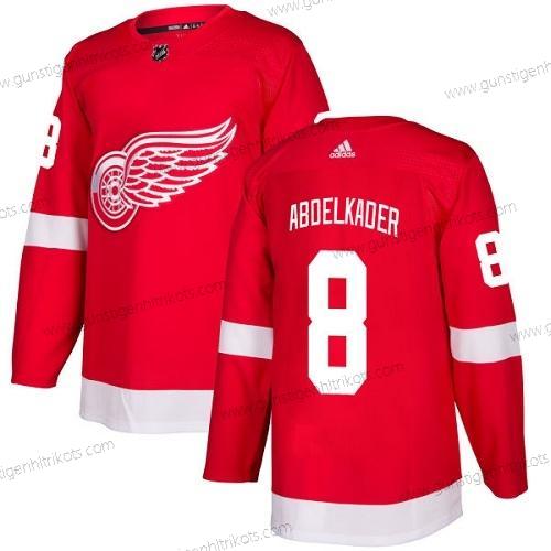 Adidas Jugend Detroit Red Wings #8 Justin Abdelkader Heimtrikots Authentisch Strickerei NHL Trikots – Rot