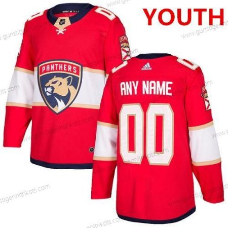 Adidas Jugend Florida Panthers Personalisiertes Authentisch Heimtrikots NHL Trikots – Rot