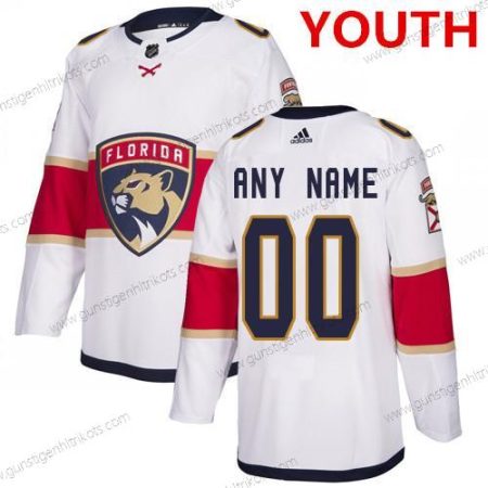 Adidas Jugend Florida Panthers Personalisiertes NHL Authentisch Trikots – Weiß