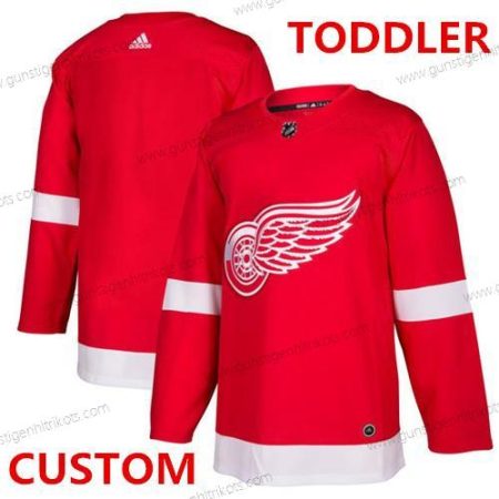 Adidas Kinder Detroit Red Wings Personalisiertes Heimtrikots Authentisch Strickerei NHL Trikots – Rot