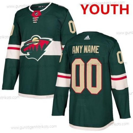 Adidas Minnesota Wild Personalisiertes Authentisch Heimtrikots NHL Trikots – Grün