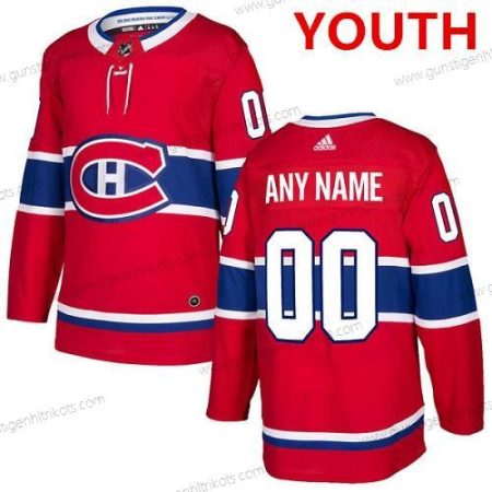 Adidas Montreal Canadiens Personalisiertes Authentisch Heimtrikots NHL Trikots – Rot