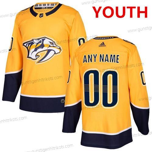 Adidas Nashville Predators Personalisiertes Authentisch Heimtrikots NHL Trikots – Gold