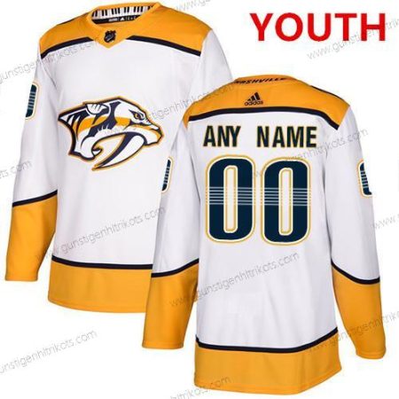 Adidas Nashville Predators Personalisiertes NHL Authentisch Trikots – Weiß