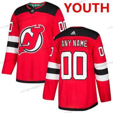 Adidas New Jersey Devils Personalisiertes Heimtrikots Authentisch Strickerei 2017-2018 NHL Trikots – Rot