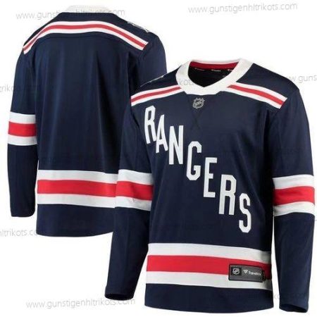 Adidas New York Rangers Personalisiertes Authentisch 2018 Winter Klassisch Strickerei NHL Trikots – Marineblau Blau