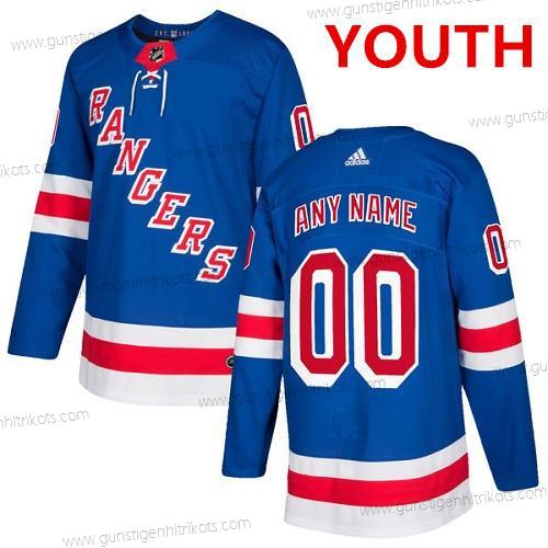 Adidas New York Rangers Personalisiertes Authentisch Royal Heimtrikots NHL Trikots – Blau