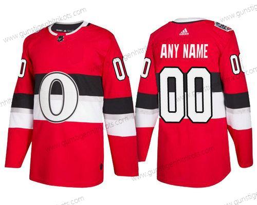 Adidas Ottawa Senators Personalisiertes Authentisch 2017 100 Klassisch Strickerei NHL Trikots – Rot