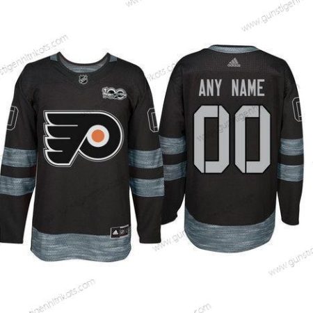 Adidas Philadelphia Flyers Personalisiertes 1917-2017 100th Jahrestag Strickerei NHL Trikots – Schwarz