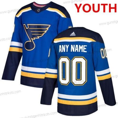 Adidas St. Louis Blues Personalisiertes Authentisch Royal Heimtrikots NHL Trikots – Blau