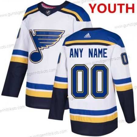 Adidas St. Louis Blues Personalisiertes NHL Authentisch Trikots – Weiß