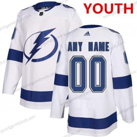 Adidas Tampa Bay Lightning Personalisiertes NHL Authentisch Trikots – Weiß