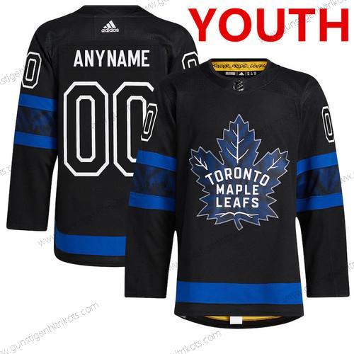 Adidas Toronto Maple Leafs Personalisiertes x Drew House Authentisch ersatzweise NHL Trikots – Schwarz