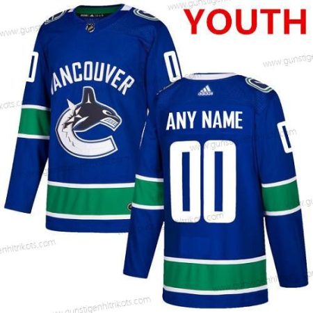 Adidas Vancouver Canucks Personalisiertes Authentisch Heimtrikots NHL Trikots – Blau