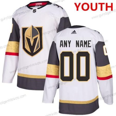 Adidas Vegas Golden Knights Personalisiertes NHL Authentisch Trikots – Weiß