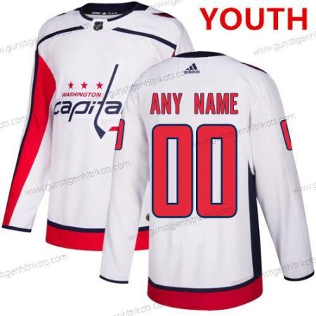 Adidas Washington Capitals Personalisiertes Auswärtstrikots Authentisch NHL Trikots – Weiß