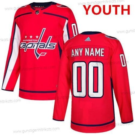 Adidas Washington Capitals Personalisiertes Authentisch Heimtrikots NHL Trikots – Rot