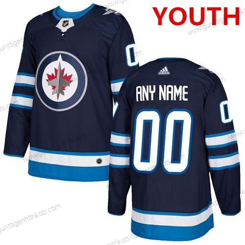 Adidas Winnipeg Jets Personalisiertes Authentisch Heimtrikots NHL Trikots – Marineblau Blau