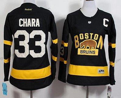 Frauen Boston Bruins #33 Zdeno Chara Reebok 2016 Winter Klassisch Premier Trikots – Schwarz