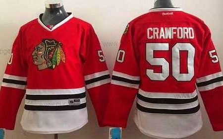 Frauen Chicago Blackhawks #50 Corey Crawford Trikots – Rot