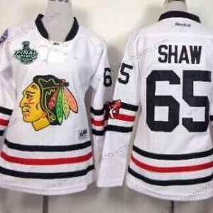 Frauen Chicago Blackhawks #65 Andrew Shaw 2015 Stanley Cup 2015 Winter Klassisch Trikots – Weiß