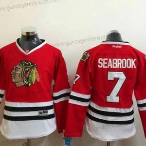 Frauen Chicago Blackhawks #7 Brent Seabrook Trikots – Rot