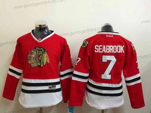 Frauen Chicago Blackhawks #7 Brent Seabrook Trikots – Rot