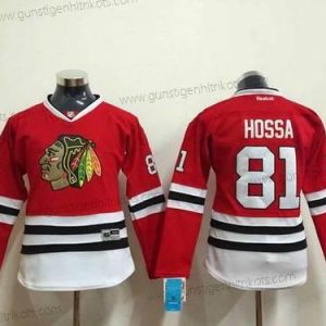 Frauen Chicago Blackhawks #81 Marian Hossa Trikots – Rot