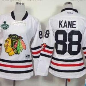 Frauen Chicago Blackhawks #88 Patrick Kane 2015 Stanley Cup 2015 Winter Klassisch Trikots – Weiß