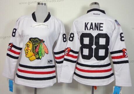 Frauen Chicago Blackhawks #88 Patrick Kane 2015 Winter Klassisch Trikots – Weiß