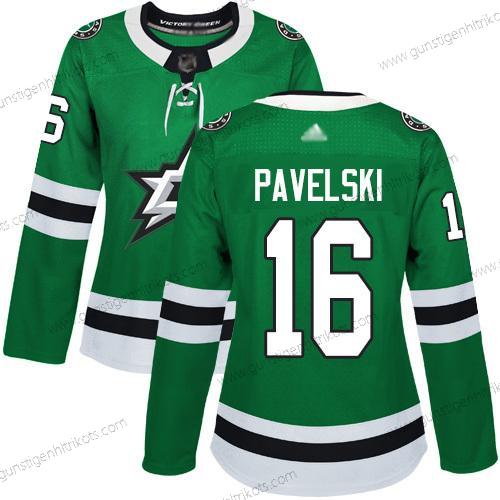 Frauen Dallas Stars #16 Joe Pavelski Heimtrikots Authentisch Strickerei Hockey Trikots – Grün