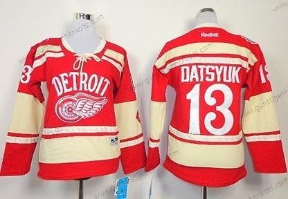 Frauen Detroit Red Wings #13 Pavel Datsyuk 2014 Winter Klassisch Trikots – Rot