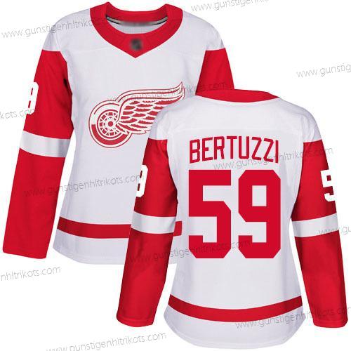 Frauen Detroit Red Wings Authentisch #59 Tyler Bertuzzi Auswärtstrikots Trikots – Weiß