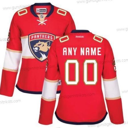 Frauen Florida Panthers Personalisiertes Reebok Heimtrikots Premier Trikots – Rot